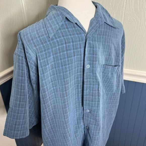 George vintage blue sueded button down skirt C8-9 - Picture 2 of 3